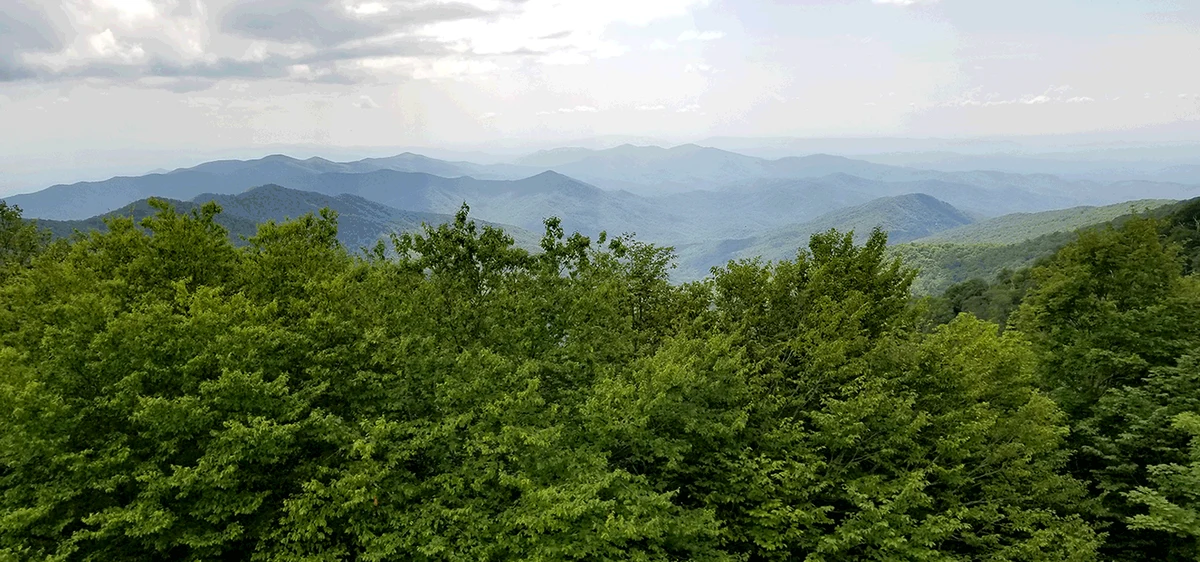 Layered mountain ridges from the owner photograph collection